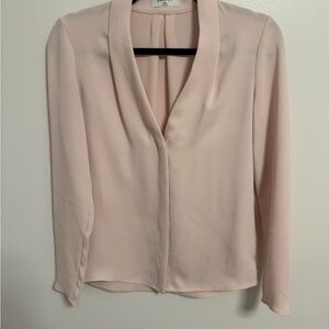 Bundle of Aritzia’s Power Blouses - pink, black, yellow (has snags)